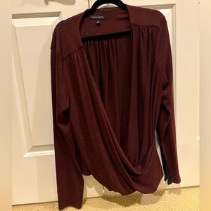 Maroon Banana Republic CrissCross Sweater Size XL